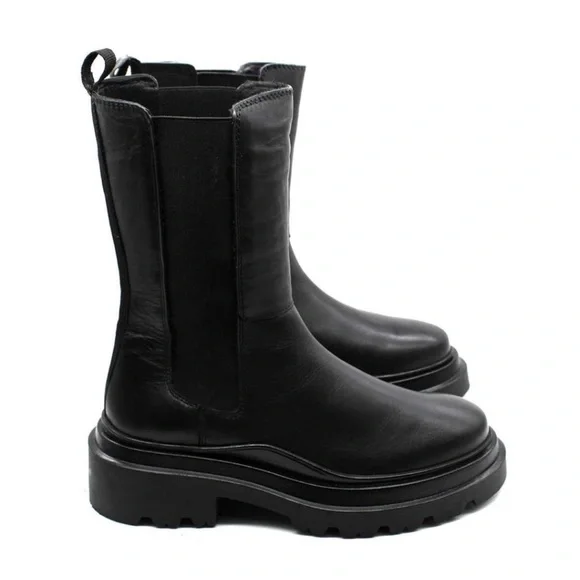 Aqua Black Ankle Boots - Picture 4 of 14